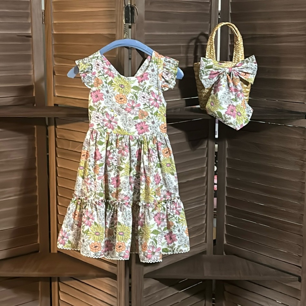 Rare Editions Spring Dress w/ Matching Purse